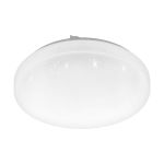 Eglo Mur et Plafonnier Frania-S Acier Blanc 10W 1100lm - 830 Blanc Chaud | IP20 