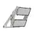 Ledvance Projecteur LED Max Aluminium Gris 900W 156900lm 65x120D - 730 Blanc Chaud | IP66 - Asymétrique