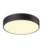SLV Medo Pro 40 Mur et Plafonnier Aluminium Noir Rond 19W 2650lm - 930-940 CCT | IP50 - Meilleur Rendu Des Couleurs - Dali Dimmable 