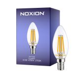 Noxion Lucent LED E14 Kaars Filament Helder 4.5W 470lm - 827 Zeer Warm Wit | Vervangt 40W