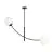 Emibig Plafondlamp Hunter Staal Zwart | Geschikt voor 2x E14 - Max 10W