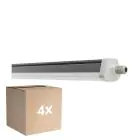 Voordeelpak 4x Ledvance Waterdicht Montagebalk Vochtbestendig FLEX Doorvoerbedrading 42W 6900lm - 865 Daglicht | 150cm - Vervangt 2x58W